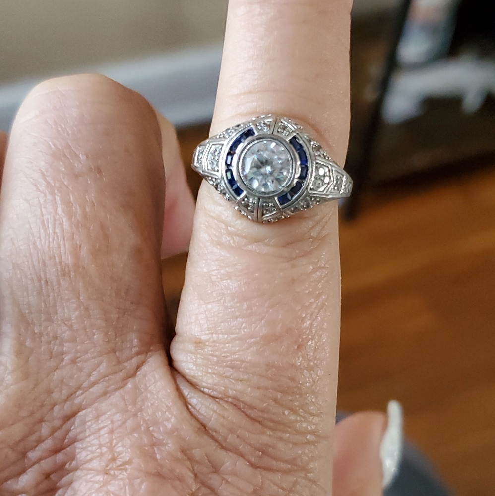Art Deco Ring Sterling Silver
